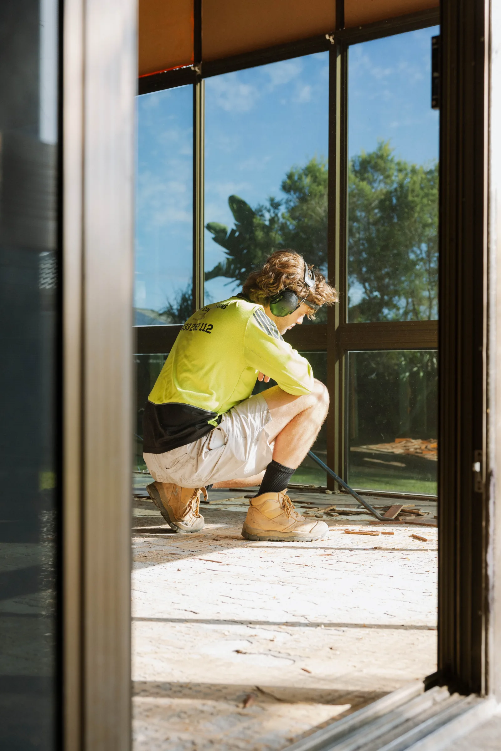 Alfresco floor demolition site Brisbane