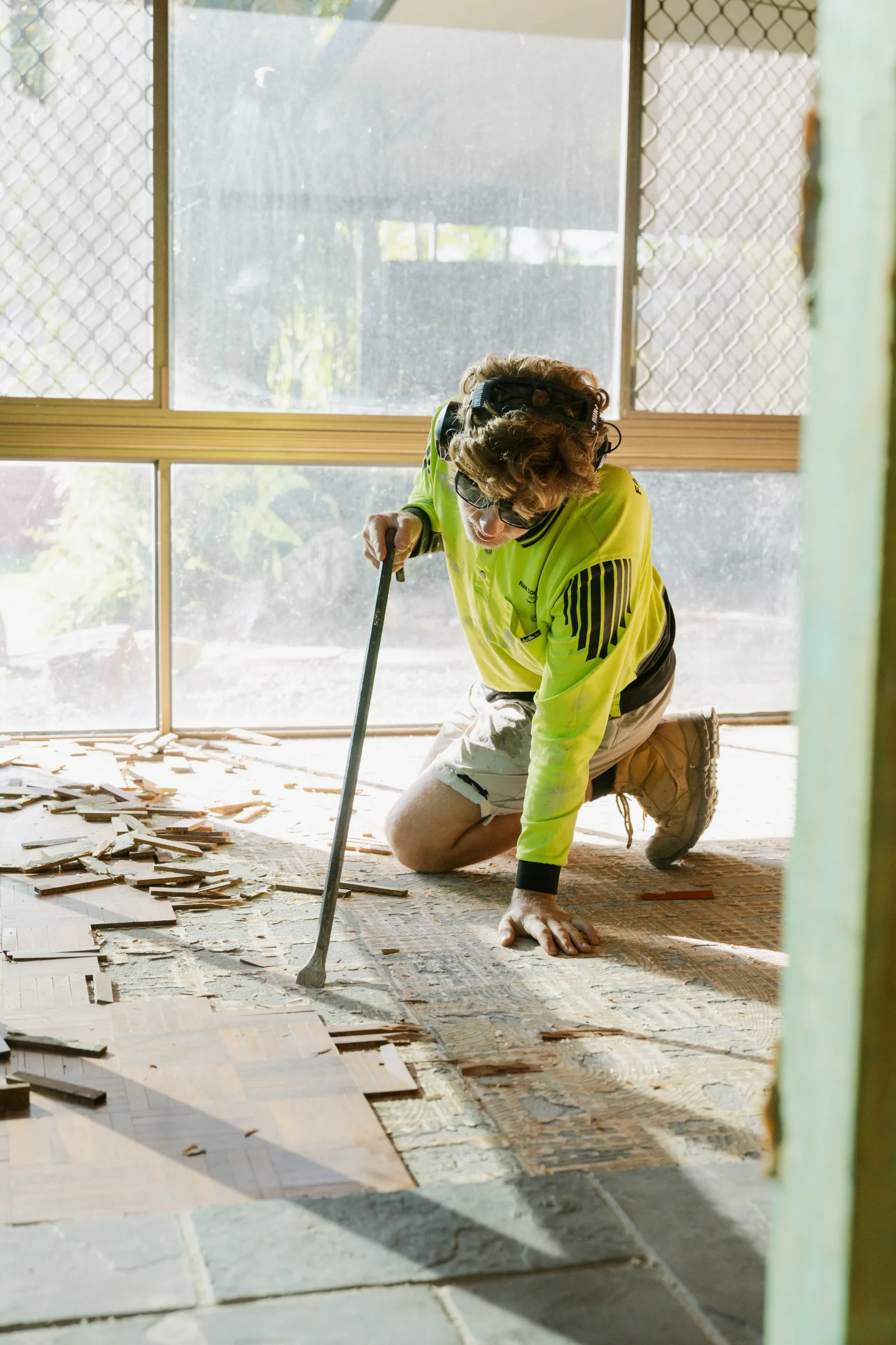 Alfresco floor tile removal Brisbane