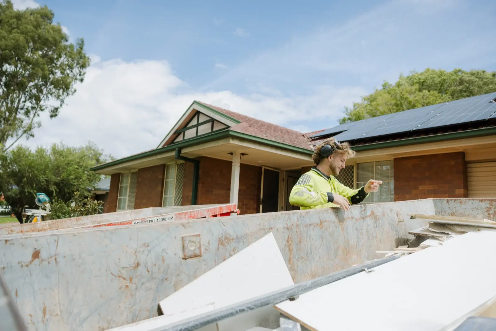 1990s brick home in Taigum Brisbane at the start of a full internal home renovation by Farr Constructions