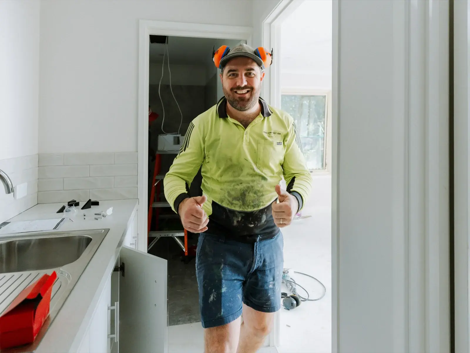 Kitchen fitout in Alexandra Hills house extension, managed by Tomas Farr